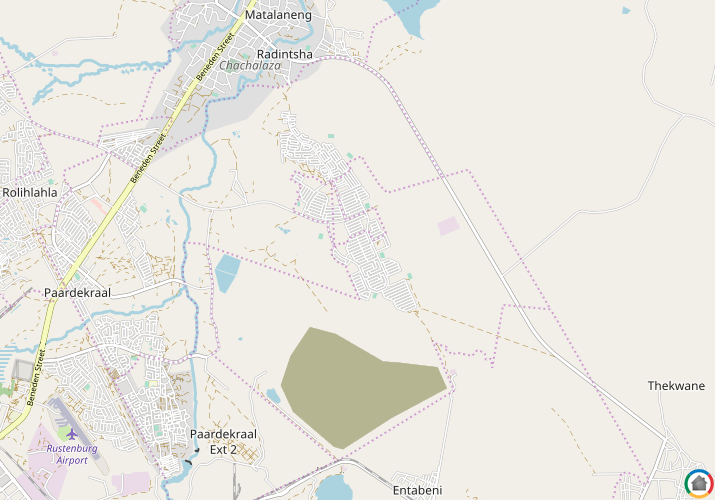 Map location of Boitekong